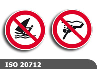 Verbotszeichen nach ISO 20712-1