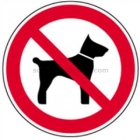 Mitführen von Tieren verboten (BGV A8 P 14)