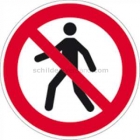 Für Fußgänger verboten nach ISO 7010 (P 004)