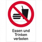Kombischild Essen und Trinken verboten