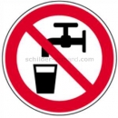 Verbotszeichen nach BGV A8 und ASR A 1.3 (2007): Kein Trinkwasser (BGV A8 P 05)