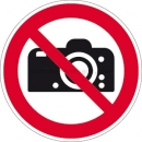 Verbotsschilder: Fotografieren verboten nach ISO 7010 (P 029)