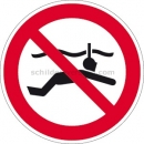 Verbotsschilder: Schnorcheln verboten nach ISO 20712-1 (WSP 003)
